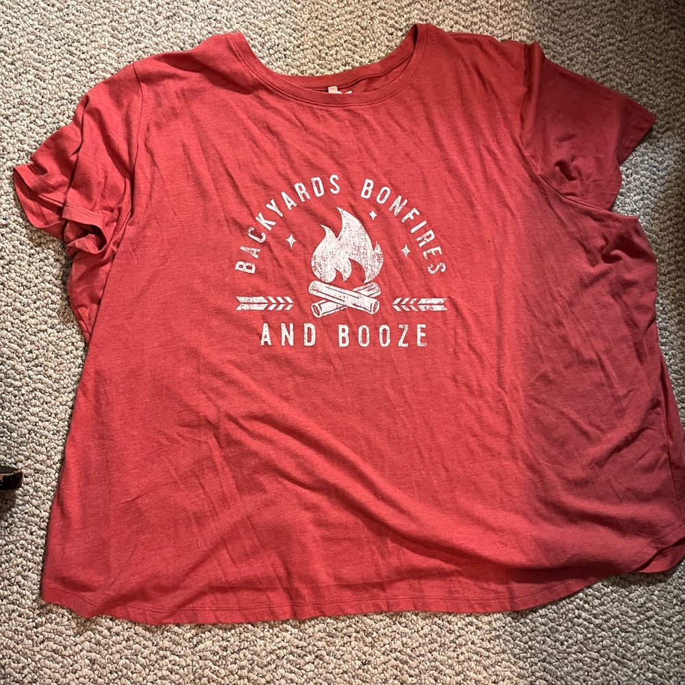 Maurice’s Women’s 4X Graphic Tee - Backyards Bonfires and Booze